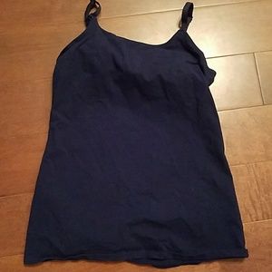 Nursing Tank Top -Navy